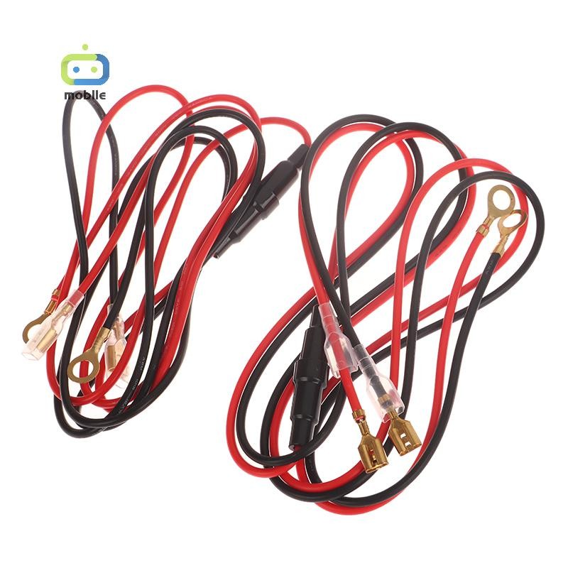 [maygood] สายซ็อกเก็ตเครื่องชาร์จ USB 60/100/150 ซม.สายไฟพร้อมฟิวส์ 10A สําหรับรถยนต์รถจักรยานยนต์ทางทะเล ATV RV Refit {TH}