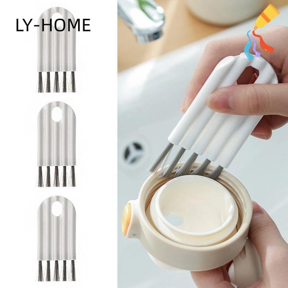 ลี่ แปรงฝาถ้วย เครื่องมือทําความสะอาดขนนุ่ม ทนทาน สําหรับห้องครัวและคีย์บอร์ด