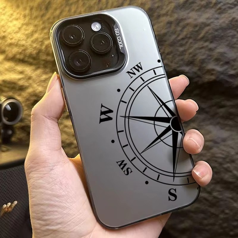แฟชั่นเข็มทิศพิมพ์เคสโทรศัพท์สําหรับ Poco X7 X6 F6 M6 X5 F5 Pro C65 Mi 14T 13T 13 14 Pro 11 Lite 5G NE Hard IMD Cover