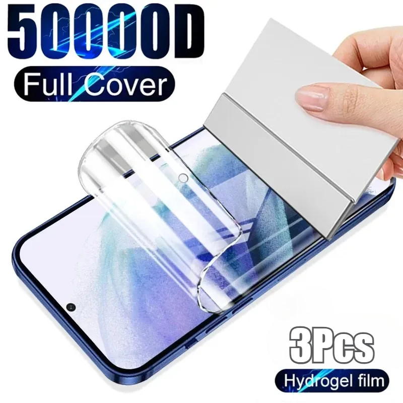 VivoY300 Y300Pro Y300GT Y300 + 3 ชิ้น Full Cover HD Clear Soft Hydrogel ฟิล์มสําหรับ vivo Y300 Pro P
