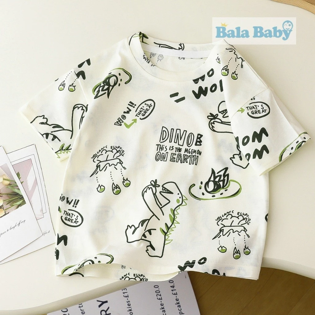 เสื้อผ้าแฟชั่นเด็ก เสื้อยืดเด็กผู้ชาย เนื้อผ้าcotton สำหรับอายุ1-4ปี DXT66 thumbnail 9