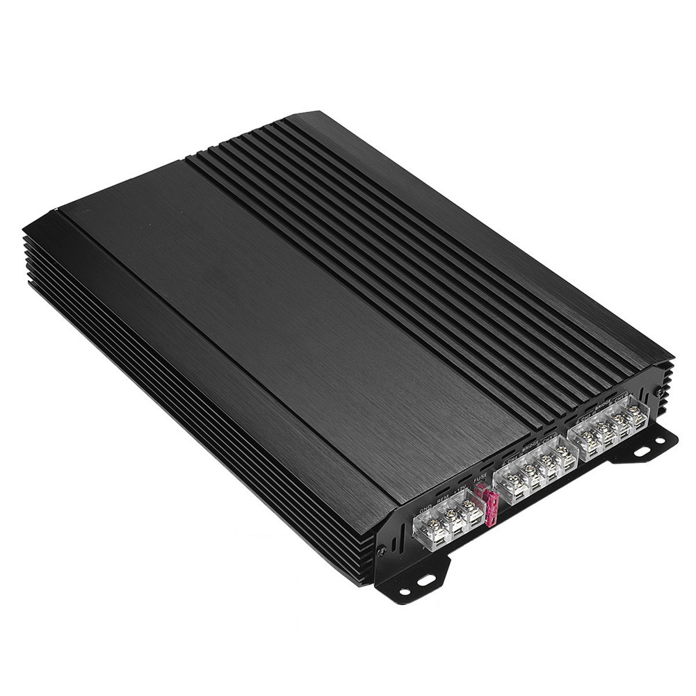 Fast Ship เครื่องขยายเสียงรถยนต์ 4 ช่อง 6800W High-Power Amp 12.0V Ultra-Thin Four-Way Power Amplifi