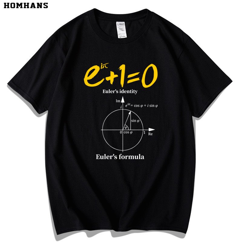 Olaheng Equal Formula คณิตศาสตร์สูตรการทํางานทางสรีรวิทยา Workman ผ้าฝ้ายแท้เสื้อยืดแขนสั้นหลวมนักเรียนแคลคูลัส