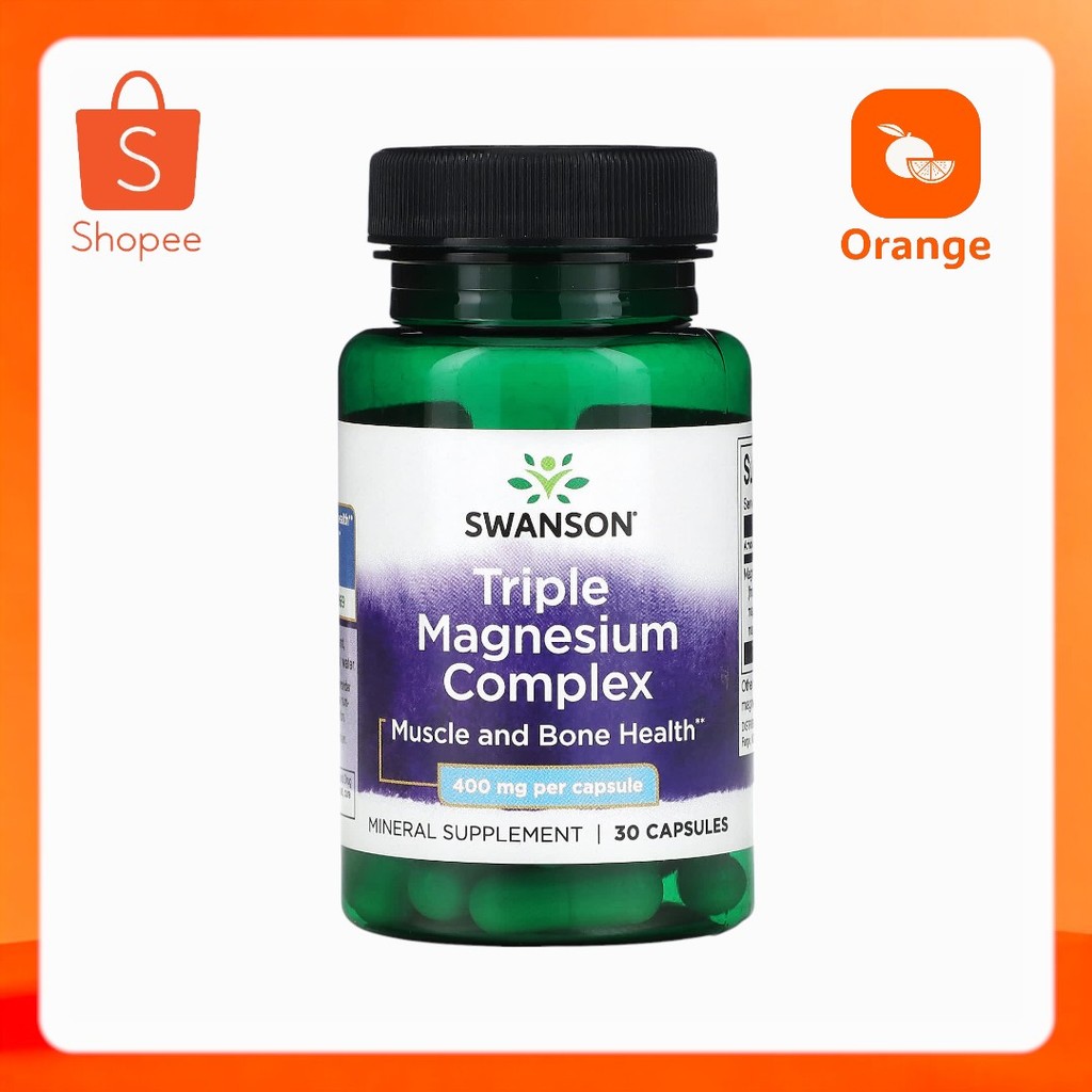 Swanson, Triple Magnesium Complex, 400 mg,