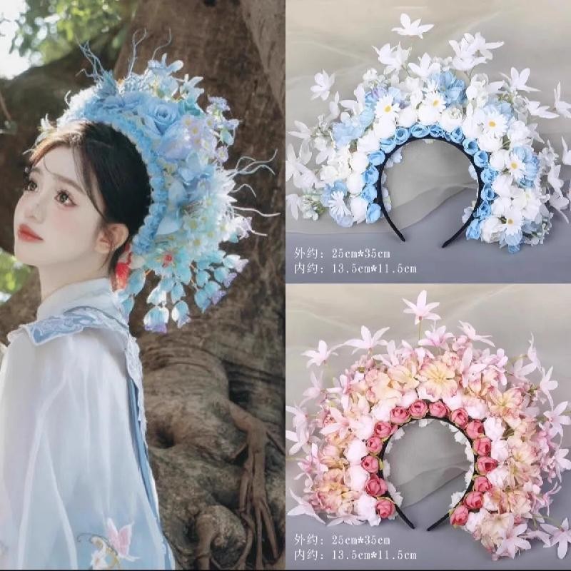 ใหม่สําหรับปี 2025 Quanzhou Hanpu หญิง Hanfu Headwear ขายร้อนแถบคาดศีรษะ Hairpin ดอกไม้อุปกรณ์เสริมผมชาติพันธุ์ Handmade ผ้าไหมดอกไม้ภาพสามมิติ Gar20241125