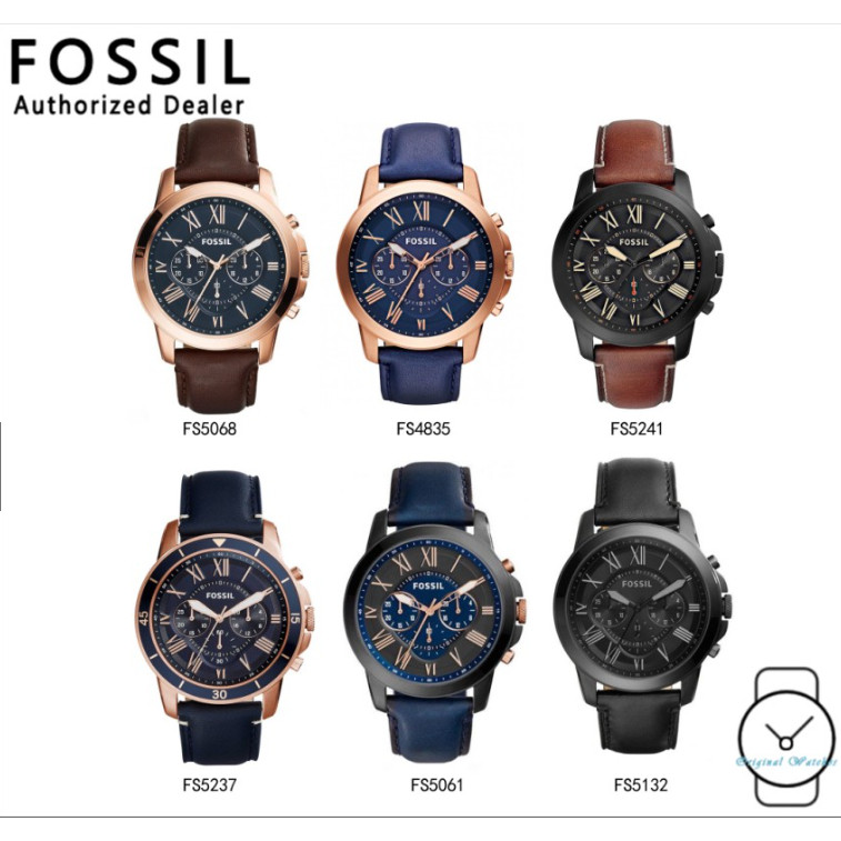 men watch นาฬิกาผู้ชาย FS4835 FS4735 FS5061 FS4812 FS4813 FS5241 FS5132 - 44 mm นาฬิกาแบรนด์เนมฟอซซิลแท้