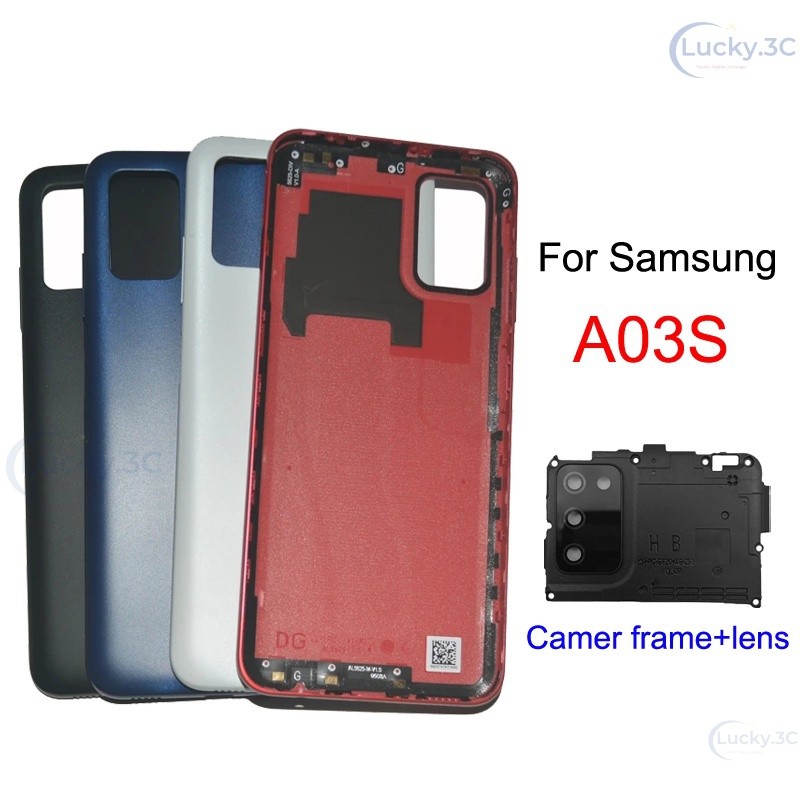 เปลี่ยนฝาครอบกรอบด้านหลังสําหรับ Samsung Galaxy a03s