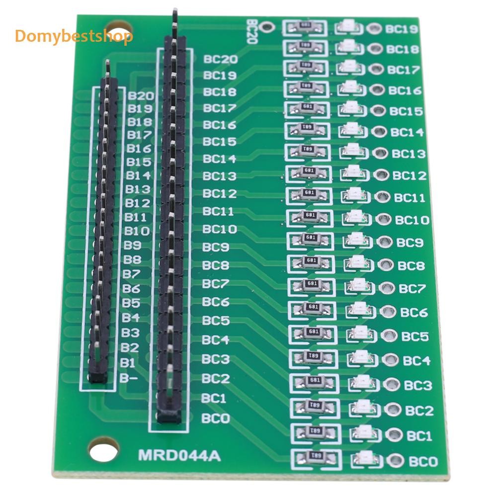 1/2/3pcs BMS แบตเตอรี่ลิเธียมเครื่องทดสอบบอร์ด LED แสดงสถานะการตรวจจับค่าสายจอแสดงผล LED บอร์ดไฟ 20S 48 V [Domybestshop.th]
