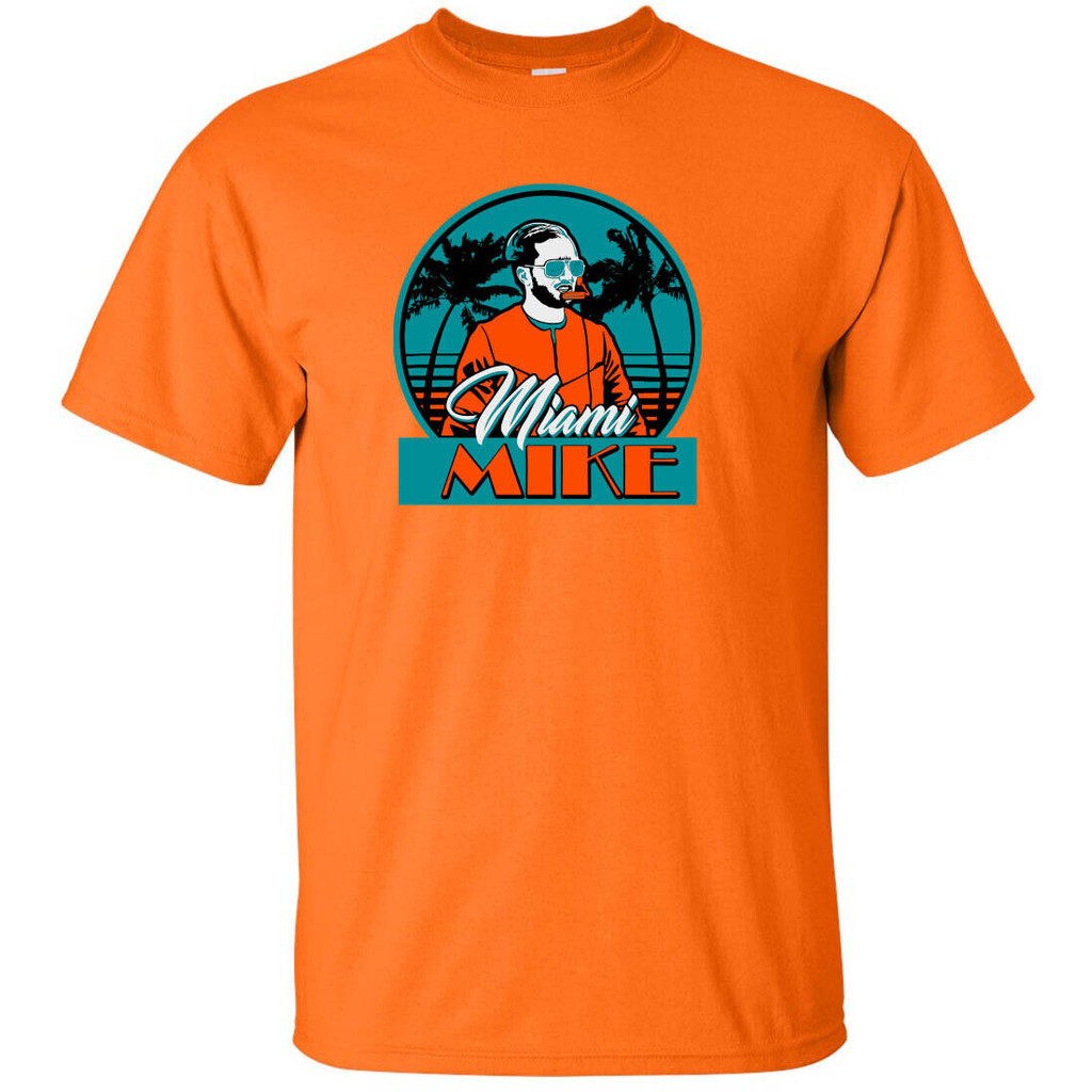 เสื้อยืดแขนสั้น ลาย Mike Mcdaniel Dolphins Miami