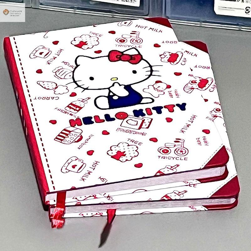 Cod การ์ตูน Sanrio Hello Kitty A5 โน๊ตบุ๊คดูดีนักเรียนน่ารักหน้าสีแข็งไดอารี่นักเรียนการเรียนรู้เครื่องเขียน Notepad ใหม่