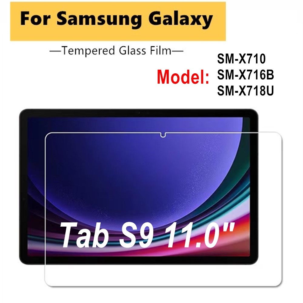 1/2/3 ชิ้นกระจกนิรภัยสําหรับ Samsung Galaxy Tab S9 11.0 SM-X710 SM-X716B SM-X718U Clear Screen Prote