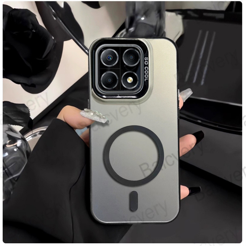 ปลอกสําหรับ Honor 200 สมาร์ท X7C 5G ALT-NX1 4G สีสัน Anti-Fingerprint ฝาครอบ IMD พร้อมสติกเกอร์แม่เหล็ก - รูปที่ 2