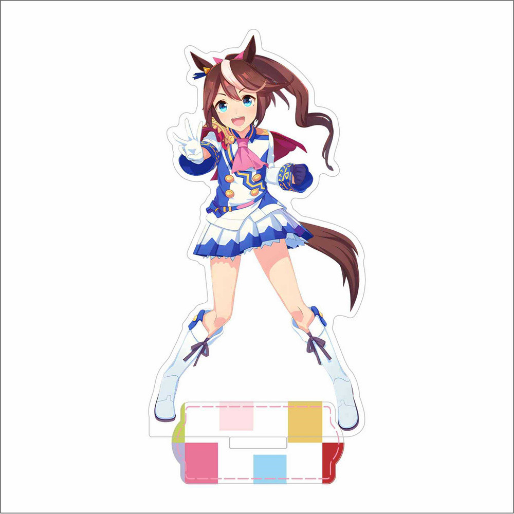 พวงกุญแจ โมเดลสแตนดี้ อะนิเมะ Pretty Derby Seiun Sky Eishin Flash MrCB ของตกแต่งโต๊ะเรียน