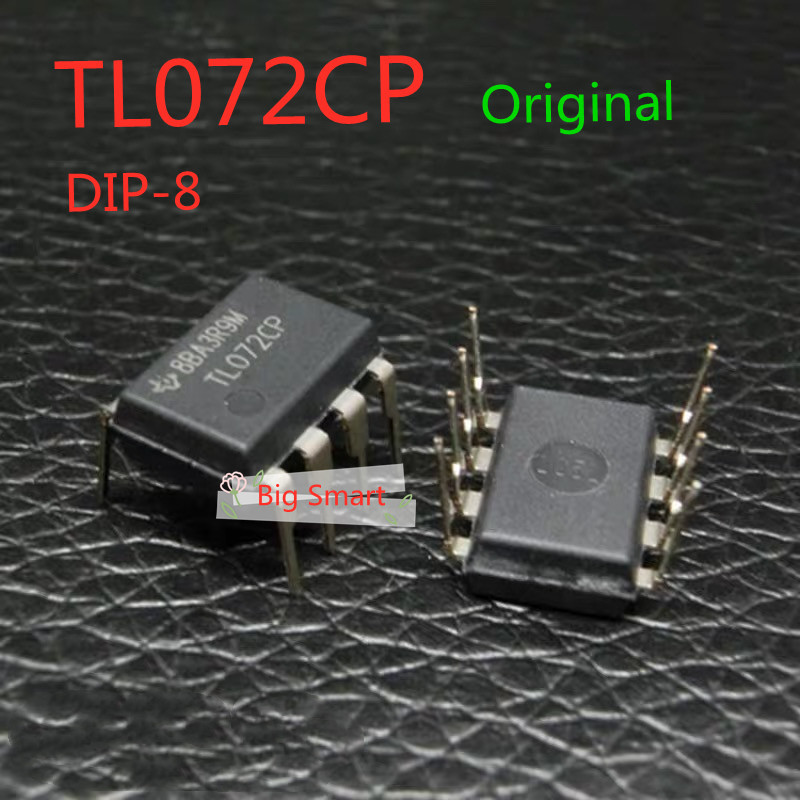 10 ชิ้น TL072CP Original dual เครื่องขยายเสียง DIP-8 TL072