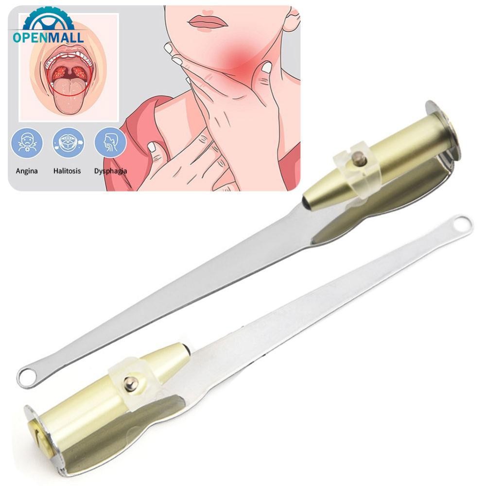 OML เครื่องมือกําจัดหิน Tonsil ไฟ LED สแตนเลส Remover ปากทําความสะอาด Care เครื่องมือ Tonsil Stone Remover เครื่องมือทําความสะอาด
