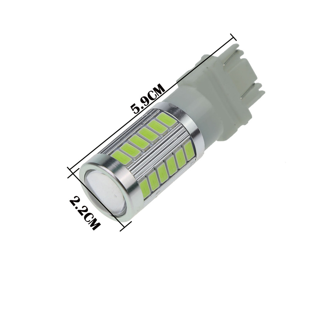 4x Ice Blue รถ 3157 ไฟเบรคหยุด Blub 33 Emitters 5630 SMD LED 3155 WU2.5x16q F016-BB