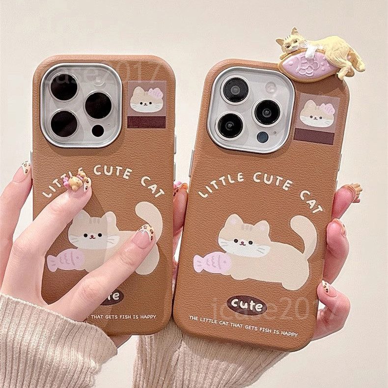 เคสโทรศัพท์แมวน่ารักสามมิติ Samsung S24 Ultra S23 FE S22+S21 Note20Ultra s24FE ป้องกันนุ่ม