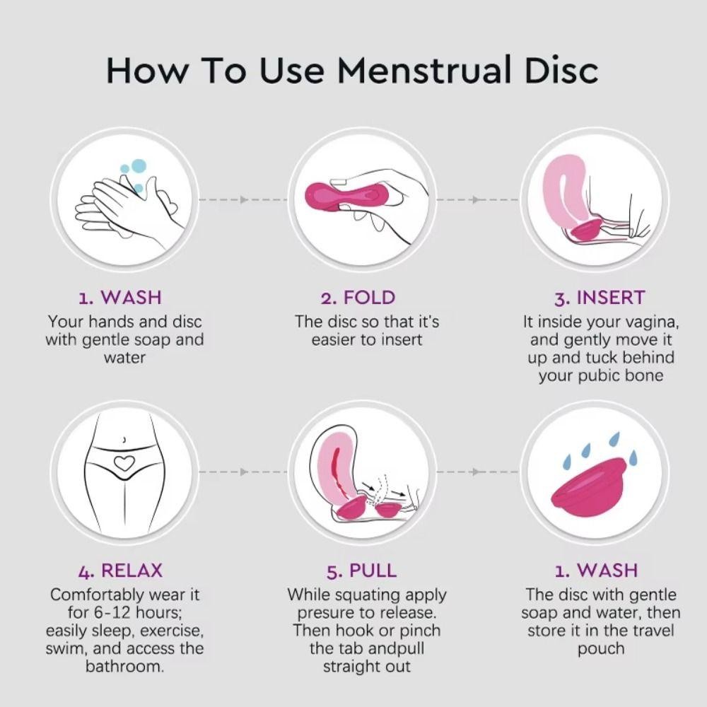 Wellnessspot ถ้วยประจําเดือนซิลิโคน, ซิลิโคนแบบพกพาถ้วยรายเดือน, ถ้วยประจําเดือนกันลื่นแบบนุ่มที่เชื่อถือได้ - รูปที่ 4