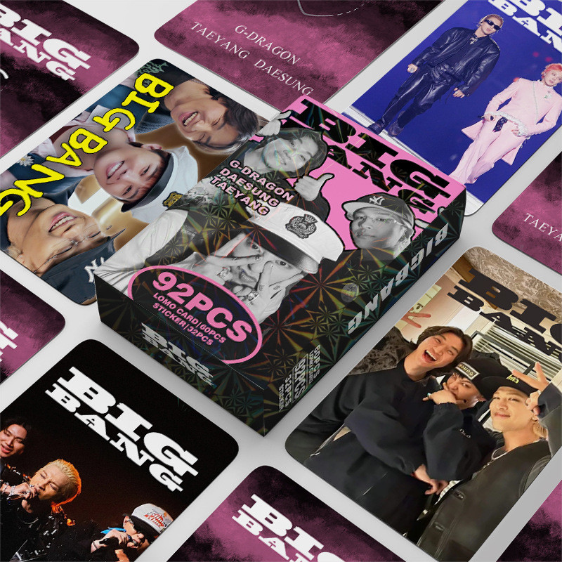 G-dragon Bigbang Photocard Lomo Card โปสการ์ดการ์ด 60 ชิ้น + สติกเกอร์ 32 ชิ้น