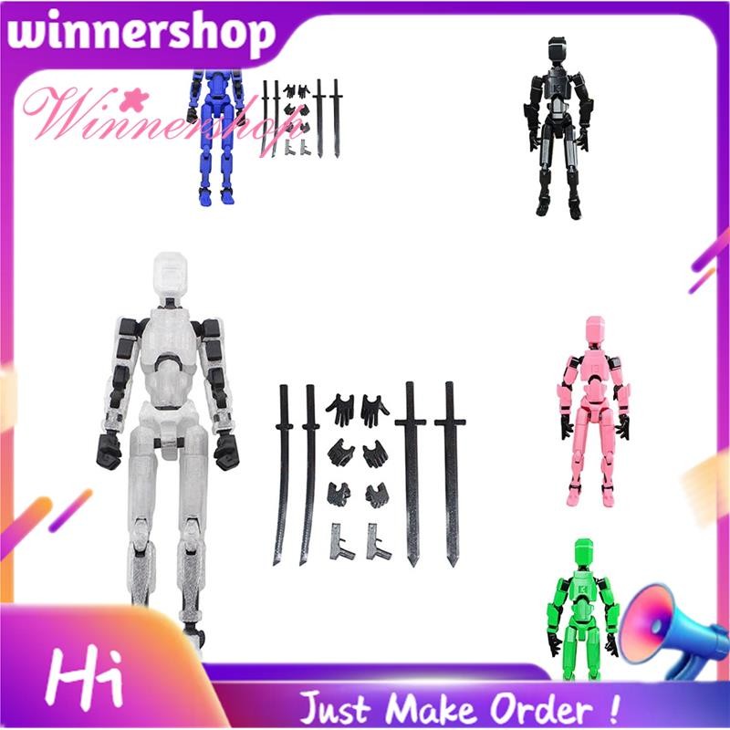 สนุก 13 Action Figure 3D พิมพ์ Multi-Jointed Movable T13 Action Figure,Unique 13 Action Figure ตกแต่