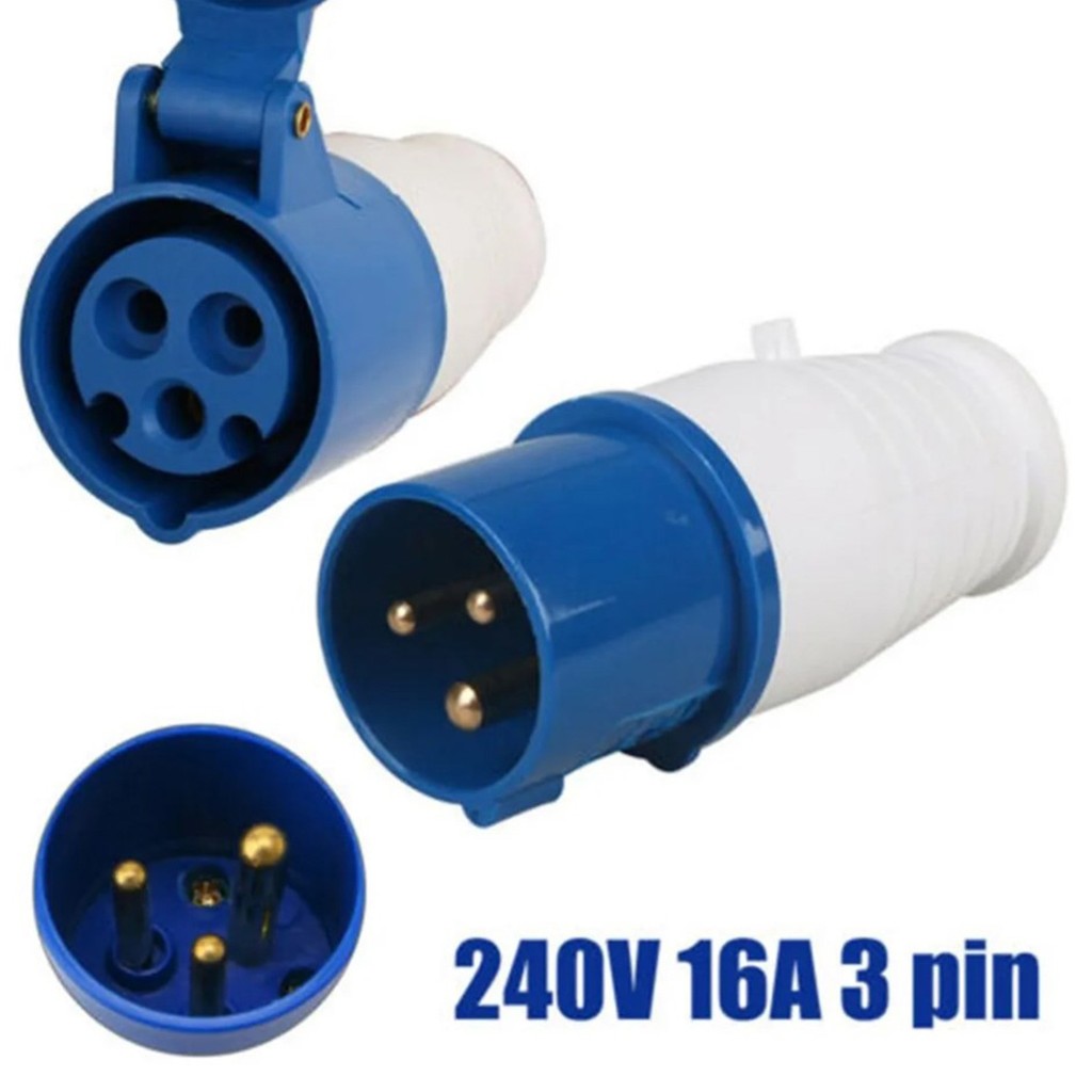 พาวเวอร์ปลั๊ก (ตัวผู้+ตัวเมีย) 3 ขา 2P+E 220V 16A/32A Power Plug SF-013L SF-213L SF-023L SF-223L ชุดเพาเวอร์ปลั๊ก ราคา ถูกที่สุด ดีลบีเคเค แกลเลอรีภาพที่ 4
