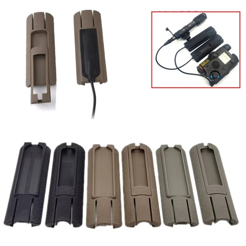 TO Airsofts Pocket Panel Remote Switches Pad สําหรับ 20 มม.ราง PEQ และไฟฉายหางช่องเสียบการ์ดอุปกรณ์เสริม