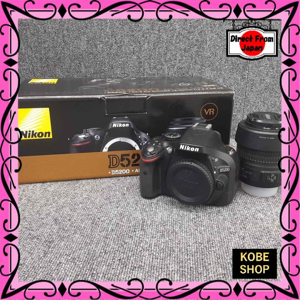 【ส่งตรงจากญี่ปุ่น】 ชุดเลนส์ NIKON D5200 SLR ดิจิทัล 【สินค้ามือสอง】