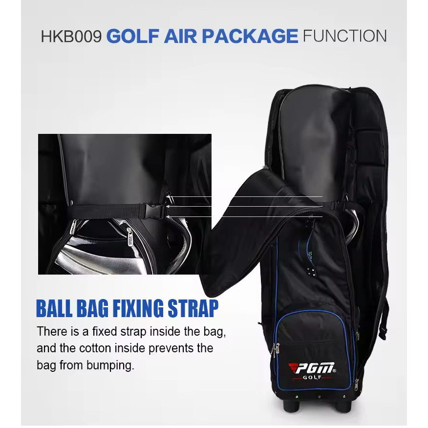 Pgm Golf Air Bag Free Anti-dust Storage Bag หนาเครื่องบิน Conssignment พับ Tug Air Bag HKB009
