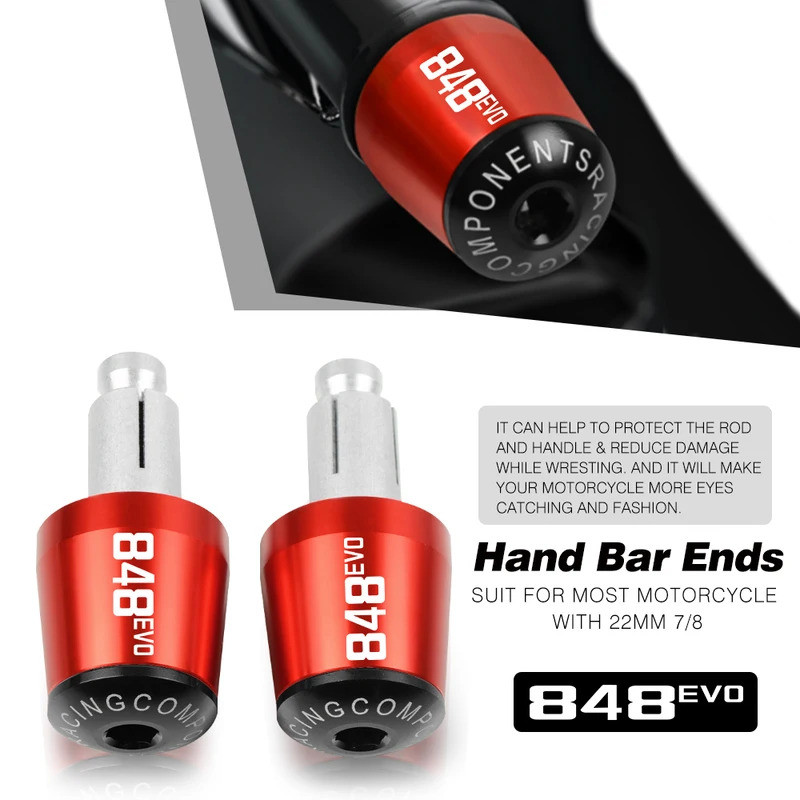 848evo โลโก้สําหรับ Ducati 848 EVO 848EVO 2007-2013 2012 อุปกรณ์เสริมรถจักรยานยนต์ 7/8 "22 มม.Handle