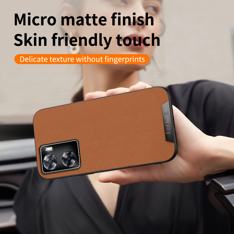 OPPO A57 CPH2387 A57S เคสโทรศัพท์ CPH2473 A57E CPH2387 A77 CPH2385 A77S หรูหรา Creative หนังกรณีโลหะ