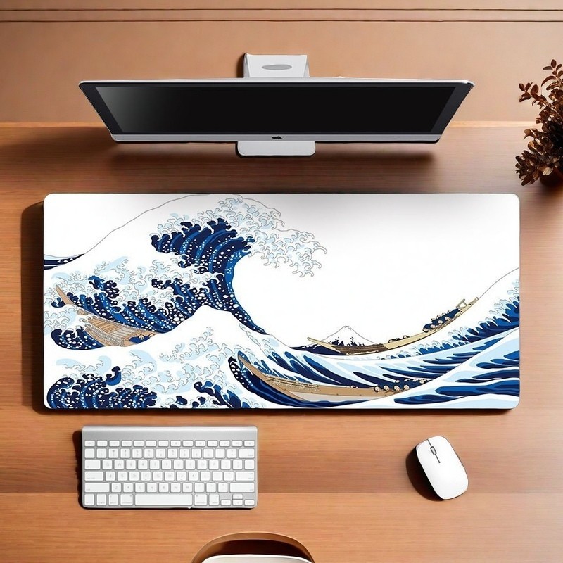 แผ่นรองเมาส์ สีดำล้วน ขนาดใหญ่ วางเต็มโต๊ะ จัมโบ้ มีให้เลือก  หนา 3 MM Gaming pad