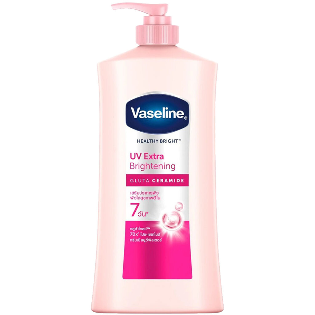 LeeMart โลชั่นทาผิว วาสลีน เฮลตี้ไวท์ Vaseline Healthy White 490ML ยูวี เอกตร้า Vasaline ขนาด 490 มล