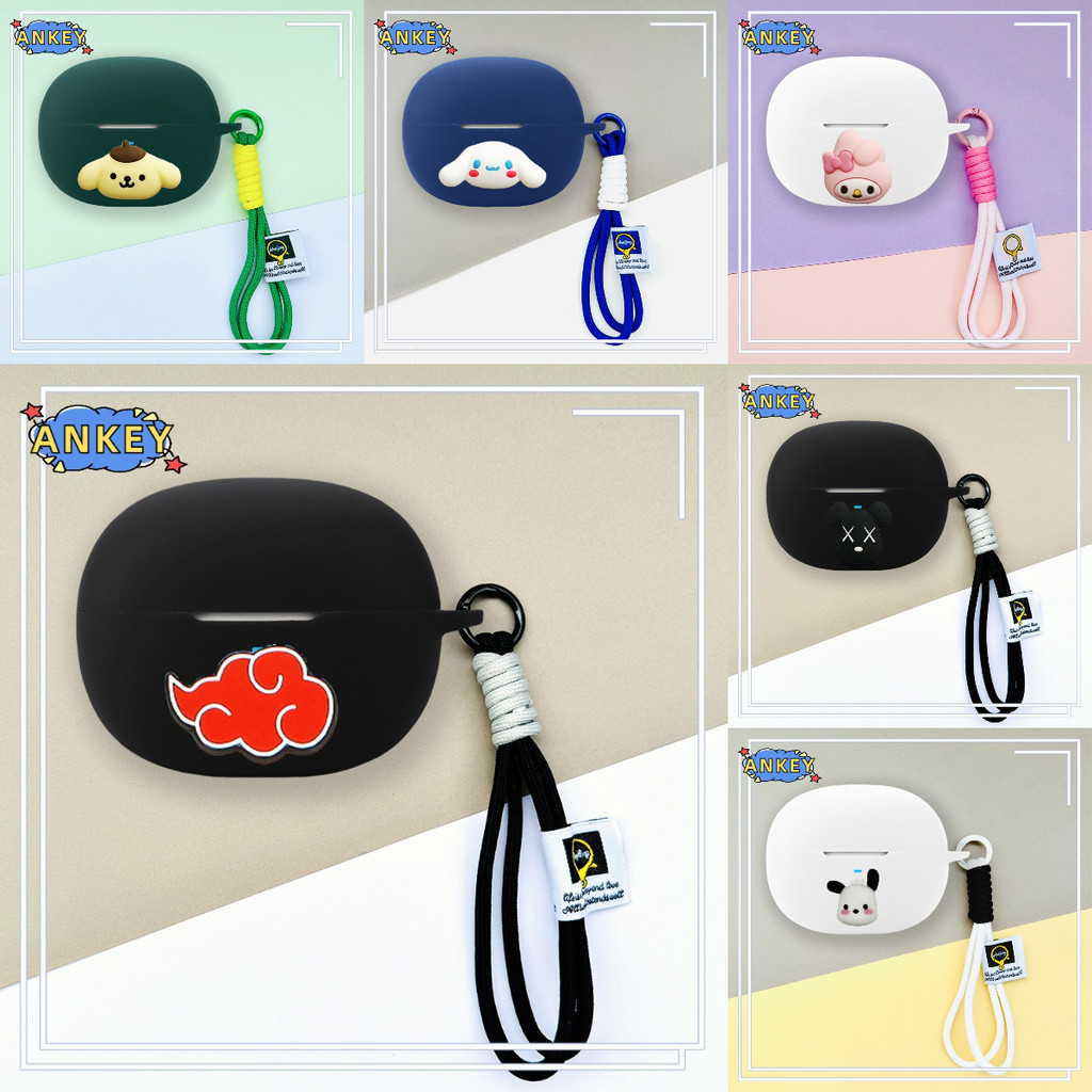 For Honor Earbuds LCHSE X7i X7 Lite Earphone Silicone Case Pink Sushi Earbuds Waterproof Shockproof 