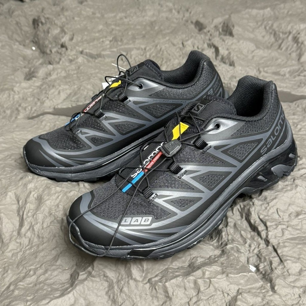 Salomon XT6 ฟังก์ชั่นกลางแจ้งกันลื่น Off-Road รองเท้ากีฬาลําลองระบายอากาศ