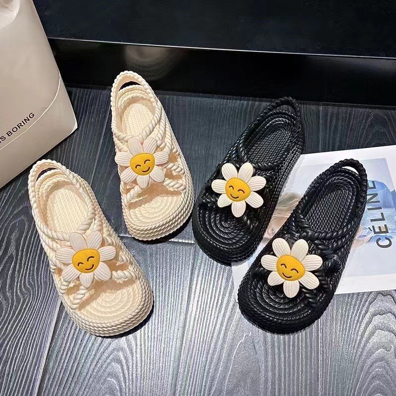 Ata รองเท้าแตะสไตล์ใหม่ผู้หญิงฤดูร้อนสวมใส่ด้านนอกหนาSoled All-Match Beach รองเท้าโรมัน