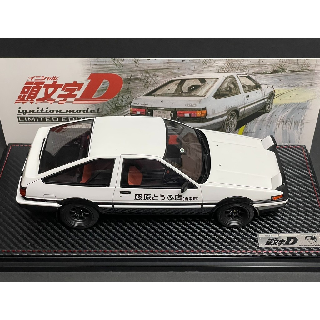 1/18 Initial D IG จุดระเบิด Toyota AE86 รุ่นการ์ตูน Toyota Sprinter Trueno 3Dr GT Apex Initial D Lim