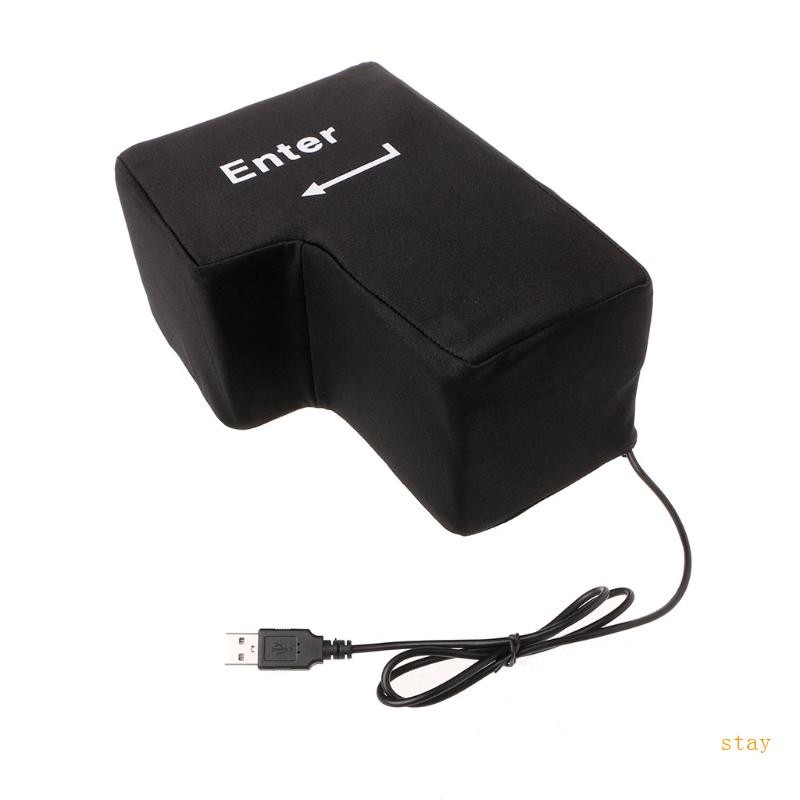 Stay Big Enter Key หมอนปุ่ม Usb ขนาดใหญ่เข้าสู่ความเครียด Reliever เบาะของเล่น