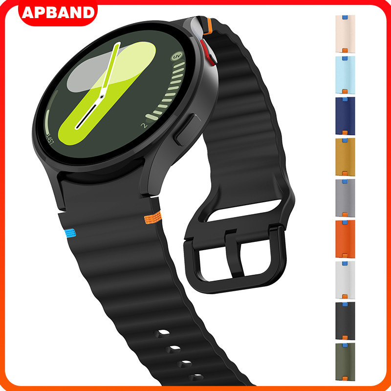 สายซิลิโคน for Samsung Galaxy Watch FE 7 6 5 4 44 40มม. 4 6 Classic 43 47 42 46 5 Pro 45มม. สร้อยข้อมือยางกีฬา