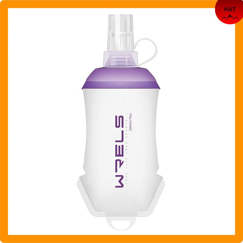 Soft Flask Running Bottle - Hydration Flask, Collapsible Water Bottle for Marathon, Trail Running, H