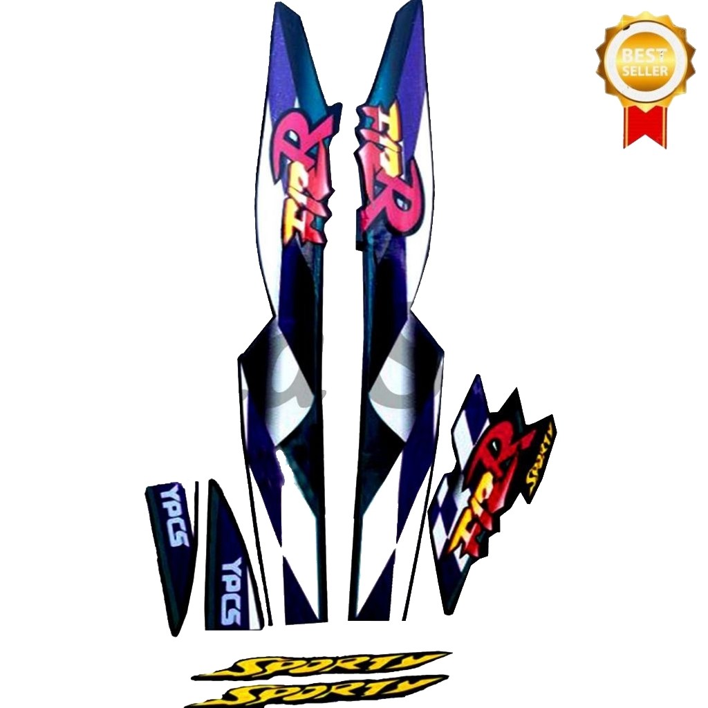 Yamaha F1ZR 1998 Striping Sticker - Standard F1ZR 1998 Sticker List