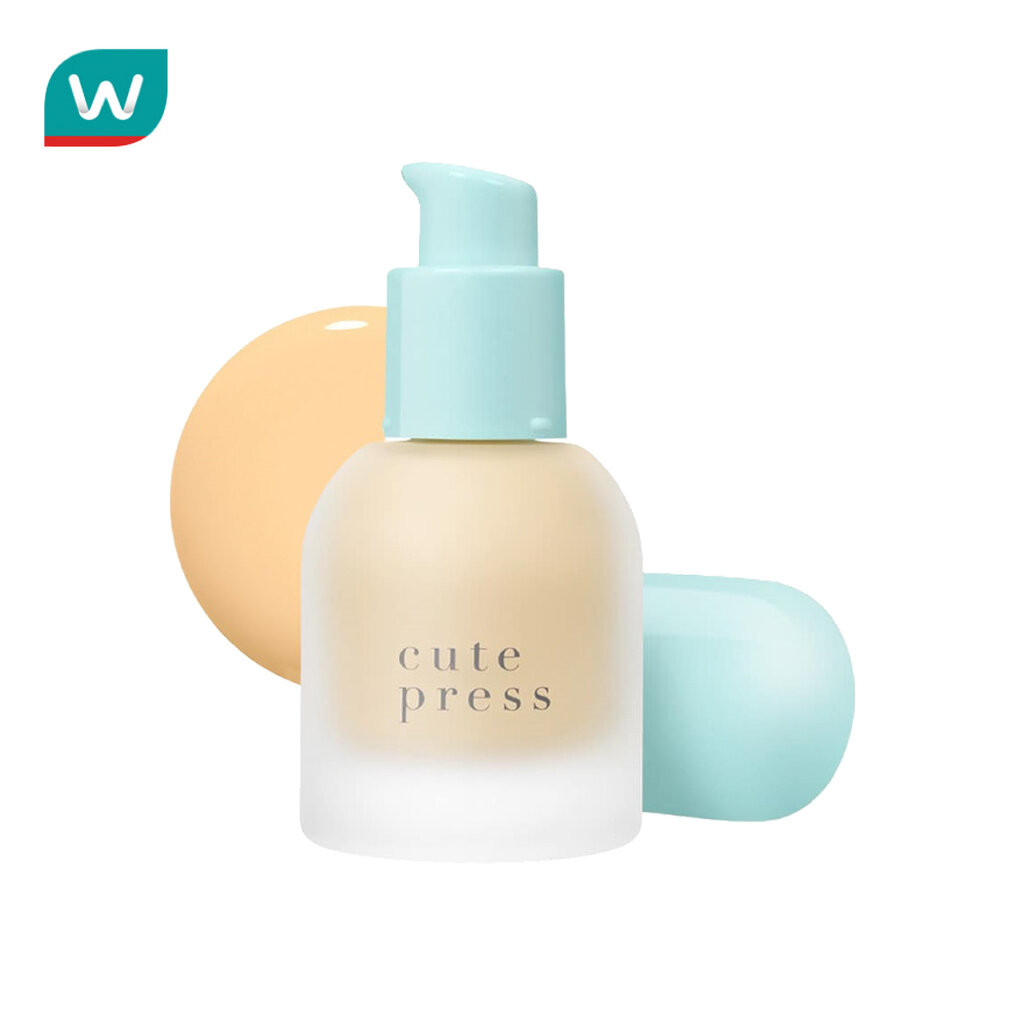 Cute Press คิวท์เพรส ฟาวเดชั่น ไฮบริด SPF50 PA++++ 30มล. Y20 วอร์ม ไอวอรี่