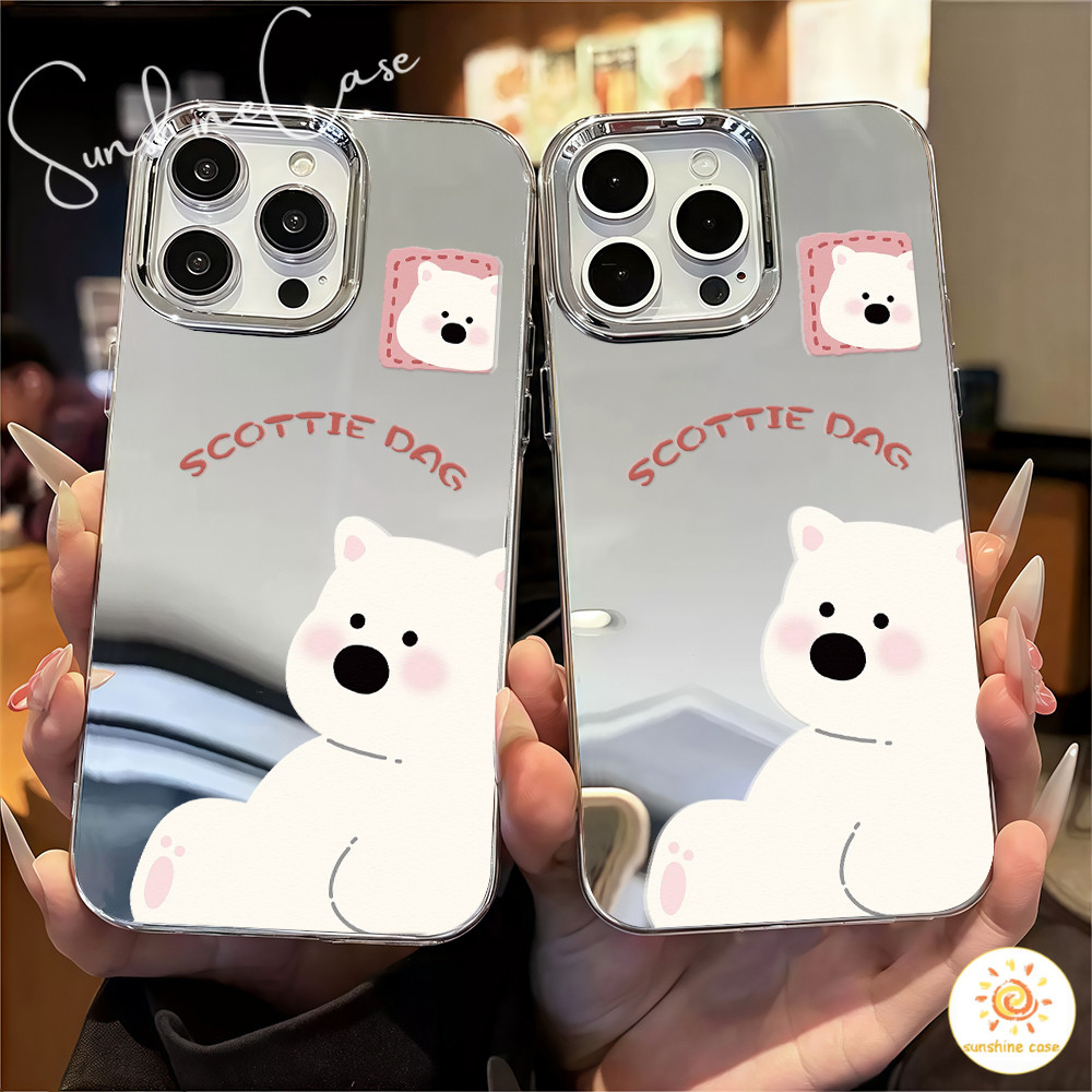 ส่งจากไทย เคสไอโฟน15 หมีสีน้ำตาล น่ารัก เคสกระจกเงาขาตั้งใช้กับIPhone11 12 13 14 15 16 Pro PROMAX 7/8PLUS X XR XS SE2020 - รูปที่ 5