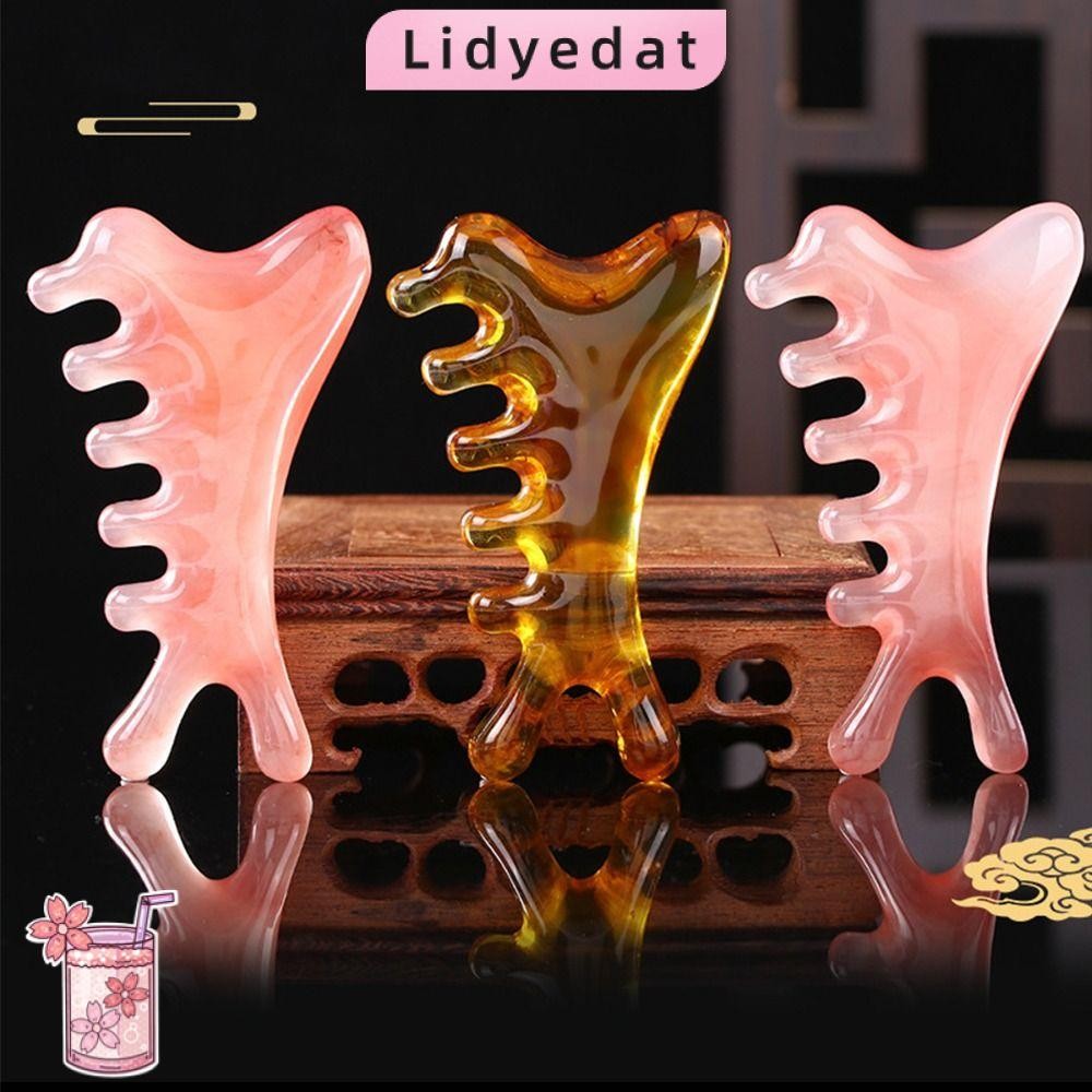 ลิดี้165หัวเส้นเมอริเดียนหวี,ใบหน้ากล้ามเนื้อดึงขูดหัวนวดหวี,4-ใน-1มัลติฟังก์ชั่เครื่องมือนวดหน้า