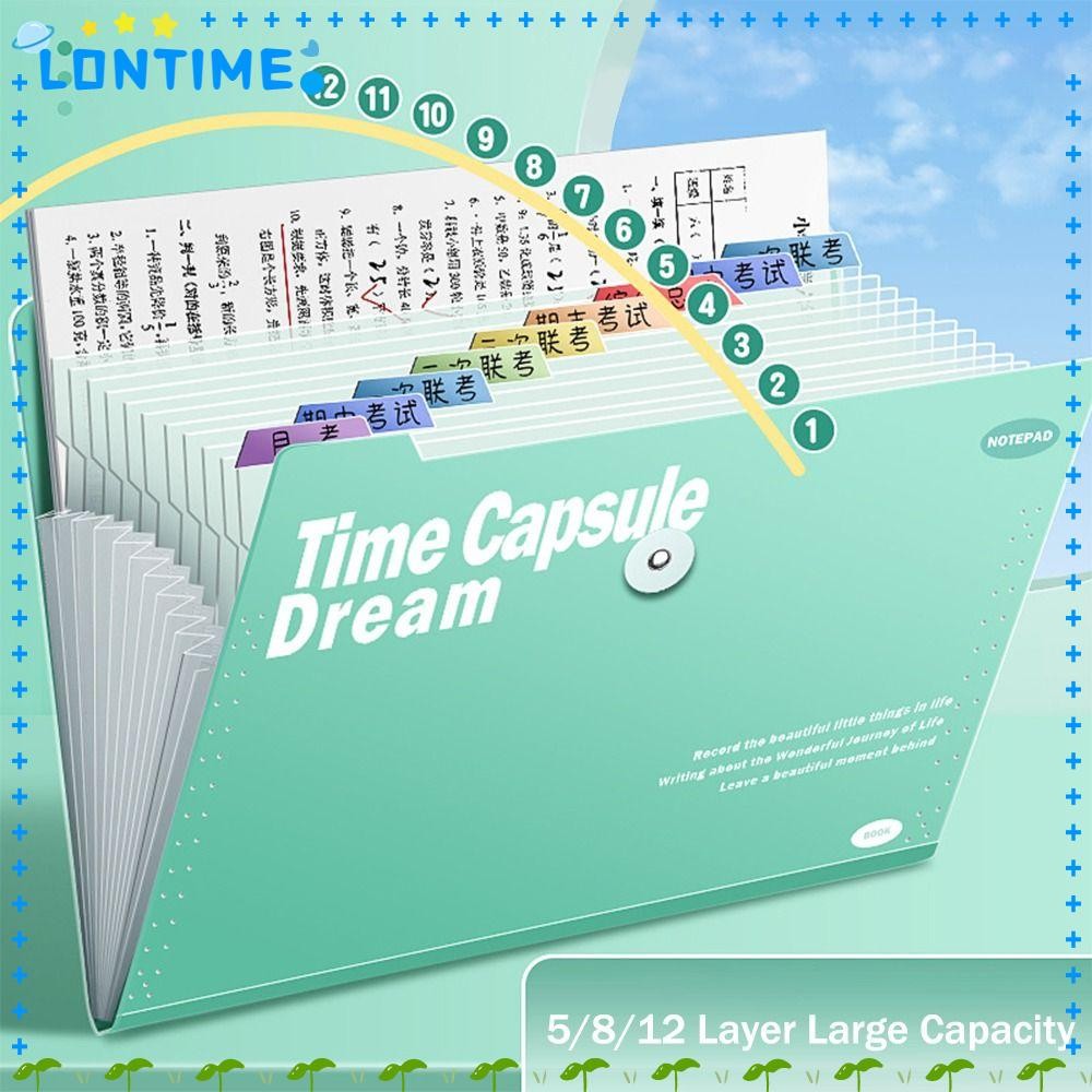 LONTIME แฟ้ม A4, กระเป๋าเก็บอวัยวะกันน้ํา, กําหนดชั้น 5/8/12 กระเป๋า PP กระเป๋าเอกสาร สํานักงานโรงเรียน