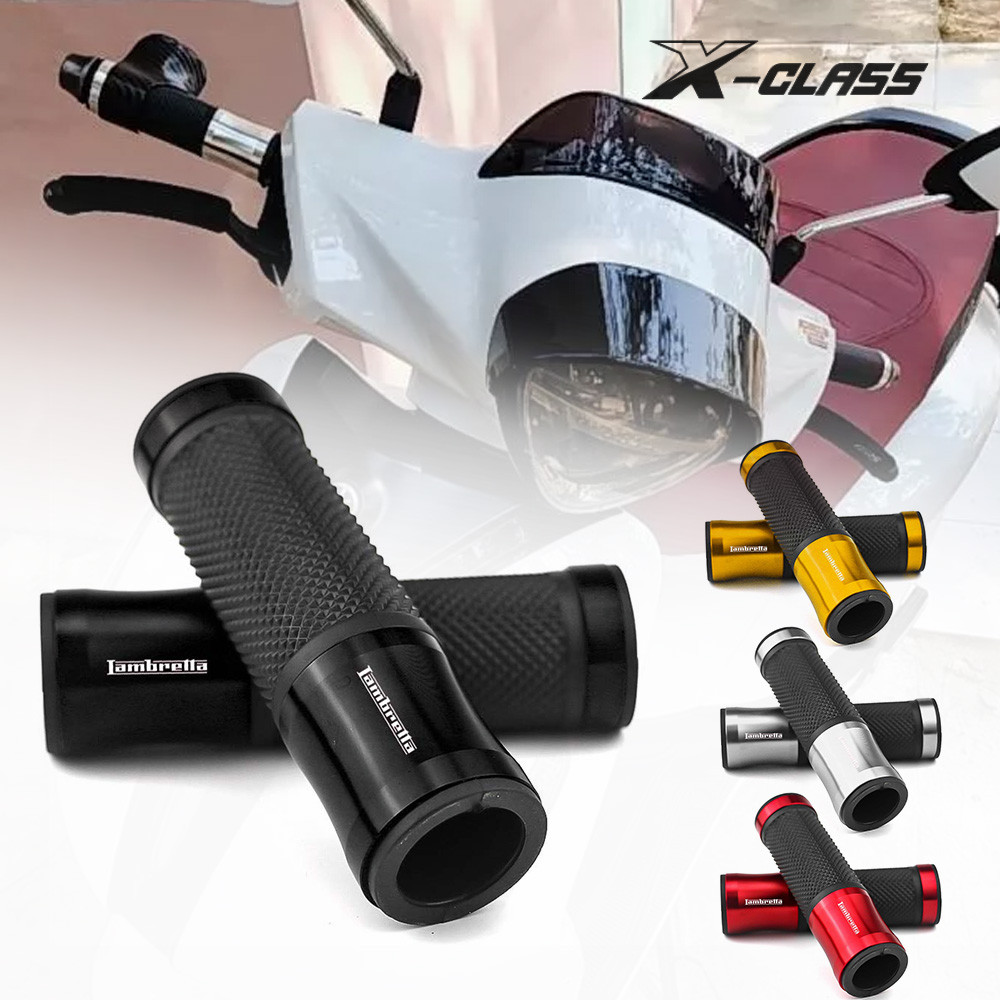 สําหรับ Lambretta X300 X250 V200 V125 แฮนด์รถจักรยานยนต์ยางเจล Grip