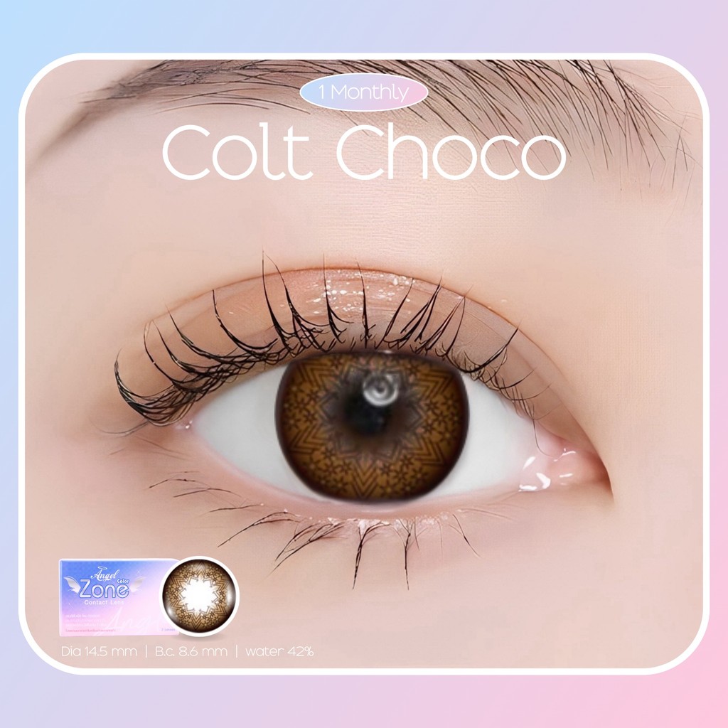 Angel Zone คอนแทคเลนส์ รุ่น 14.5 Colt Choco (รองรับสายตาปกติ)