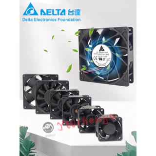 Delta 4cm 5cm 6cm 7cm 8cm 9cm 12cm แฟนพันธุ์แท้รุนแรง 12V ความเร็วสูงและปริมาณอากาศที่มาก AFC1212DE