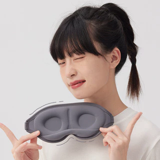 KIPRUN 3D Eye Mask สําหรับนอนหลับ,หน่วยความจําโฟม Sleep Eye Mask, 100% Light Blocking Sleep Mask, Ergonomic Zero Eye Pressure Blindfold Eyepatch, Ultra Delicate Soft Skin Friendly Ey