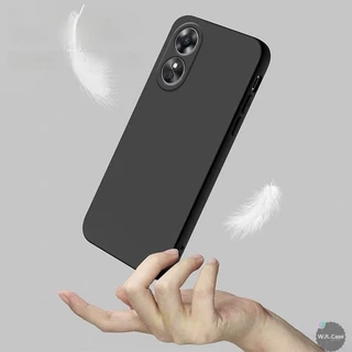 เคส OPPO A17 A17K เคสนิ่มโทรศัพท์มือถือซิลิโคนสีลูกกวาดเรียบง่าย YT