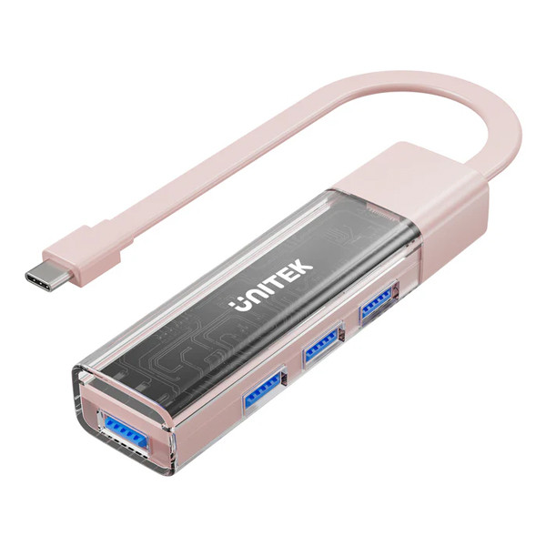 HUB WITH DETACHABLE CABLE 4 PORTS 5GBPS USB-A UNITEK รุ่น H1319APK01 BI-DIRECTIONAL